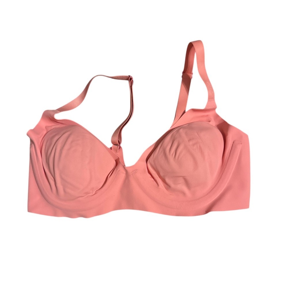Aerie Smoothez Bra 34C Pink Underwire Convertible Straps Seamless
